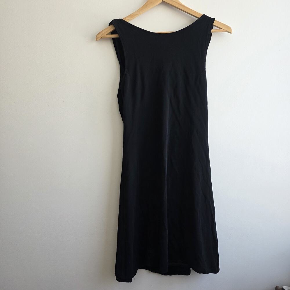 Lillie Rubin VTG Little Black Dress Open Back Drape Quiet Luxury Heritage‎